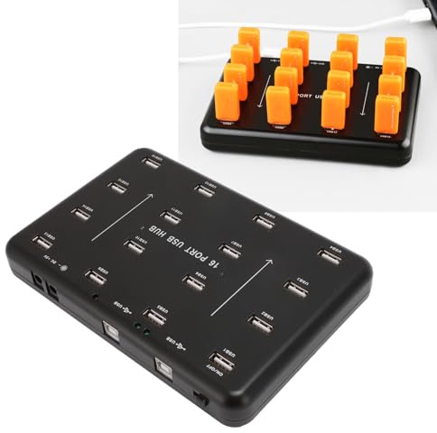 Jectse Duplikator für 1 Bis 16 USB-Flash-Laufwerke, A-100 Kloner und Tester für Mehrere USB 2.0-Thumb-Laufwerke, Eigenständiger Hochgeschwindigkeits-USB-Kopierer mit 480 Mbit/s für