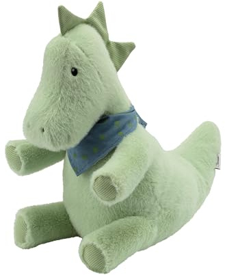 Sterntaler Kuscheltier L Dino Rexi - Kuscheltier für Baby und Kinder aus weichem Stoff - Spielzeug aus Flausch - gefüllt mit Polyesterwatte - zum Entdecken, Kuscheln & Spielen, pudergrün