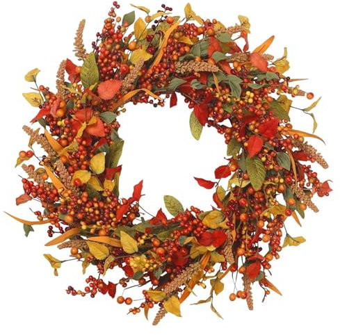 HerbstTürKranz WandKranz,TürkranzHerbst Für Herbstdeko, TürkranzHerbst,35/40/45cm Deko HerbstDekoration Türkranz,Erntedankfest, HerbstTürkranz Für Halloween