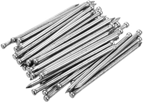 sourcing map Finishing-Nägel, 100 mm, 100 mm, Handantrieb, Hardware, Karbonstahl, Nägel, verlorener Kopf, 100 Stück