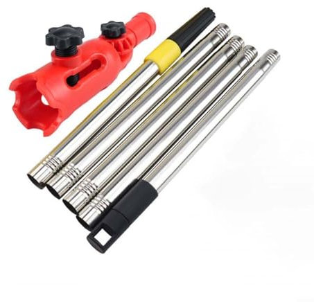EpheyFIF Paint Roller Extension Pole, Paint Brush Extender Paint Roller Extension Pole Clamping Tool Telescopic Rod For Painting The Ceiling, Rotates 180 Degrees(1.4m set)