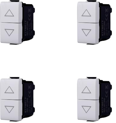 Pulsador doble 1P + 1P NO Bticino Matix compatible con Bticino Matix, color blanco
