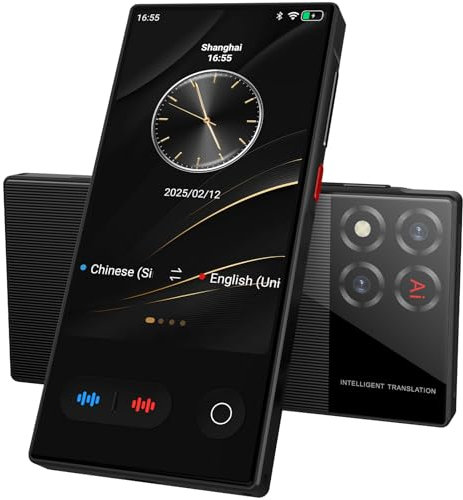 S30 Pro Sprachübersetzer, Übersetzer Ohne Internet, 17 Sprachen Offline(Offline Deutsch), 4-Zoll-HD-Bildschirm, Fotoübersetzung, Geeignet für Reisen Geschäftsreisen