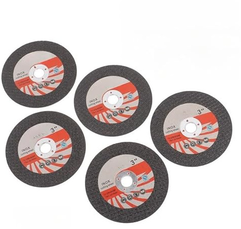 Sharrqing 5 Pezzi 3 Pollici 75 * 1.2 * 10 Foro Mini Disco da Taglio Circolare in Resina Disco abrasivo Disco abrasivo 75mm for smerigliatrice angolare Acciaio Pietra(Type 1)