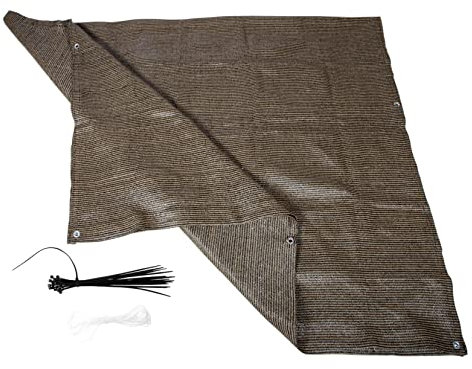 FONDOTIN 1stück Garden Shade Cloth Atmungsaktives Hdpe Sonnenschutznetz Für Garten Und Pool Braun Uv-beständig Für Außenbereich Und Terrassen