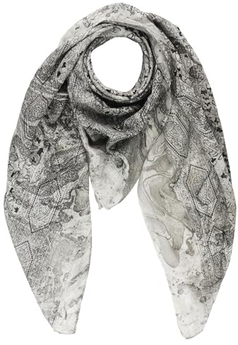 Freak Scene Baumwolltuch Indisches Blumenmuster Druck schwarz 100x100cm Halstuch quadratisches Tuch