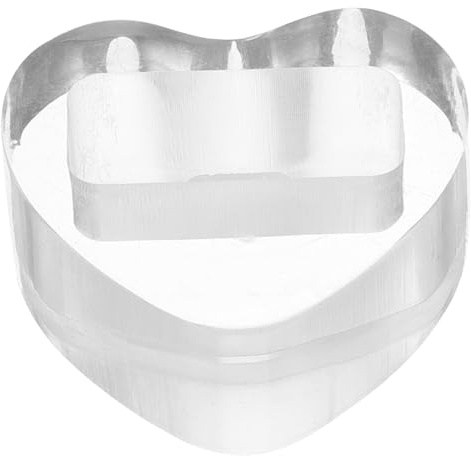 TOGEVAL Herzförmiger Kazoo Ständer aus Acryl Displayhalter für Tisch und Vitrine Glatte Oberfläche Kompakt und Tragbar