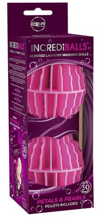 airpure INCREDiBALLS Scented Laundry Washing Balls Starter Pack-Petals & Pearls, Pink, One Size