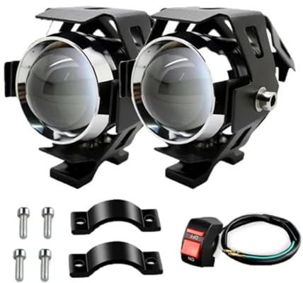 Moto Fari Per NC750X NC750 Anteriore Fendinebbia U5 U7 12V LED Faro Moto Proiettore Faretti Faretti Fendinebbia(U5-Switch-2PCS)
