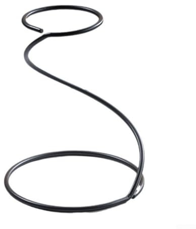 Supporto per filtro da caffè in ferro nero, per cucina o ufficio, design compatto in metallo per carta, salvaspazio e facile da C (A)