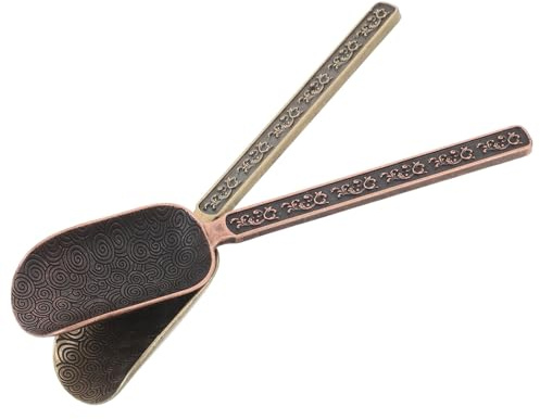 Alipis 2pièces Cuillère à Thé Doseuse Métal Outil de Préparation pour Thé Vrac Lot de Petites Pèles Doseuses