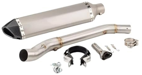 Motorcycle Exhaust For Suzuki For DRZ400 For DRZ400S For DRZ400SM For DRZ400E Motorcycle Muffler Silencer Middle Link Pipe Slip On End Silencers