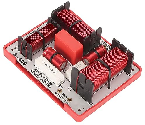 ZDETGU 4-Wege-Crossover-Platine, 180 W, Höhen-Alt-Bass-Frequenzteiler für KTV-Lautsprecher, Leistungsstarker Klangqualitätsverstärker