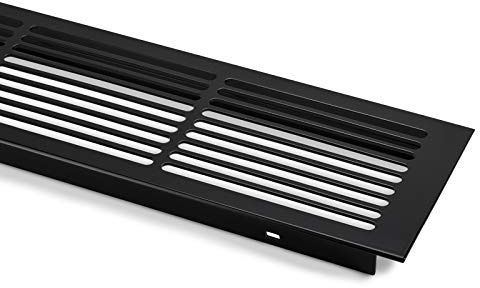 SOTECH Lüftungsgitter Aluminium schwarz 500 x 86 mm | Abluftgitter Lüftungsblech