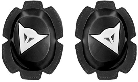 Dainese Motorrad Knie Slider, Schwarz/Weiss