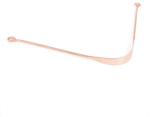 Raspador de lengua 100% Cobre, Berk Esoterik AY-066 Khojati limpiador lingual, Yoga Kriya lijadora, material antibacteriano