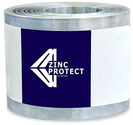 Zink Protect – Dachmoos- und Schimmelschutzstreifen, 15,2 m Zinkstreifen, 6,4 cm breit