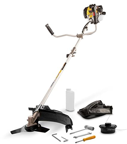 Powerplus Freischneider Benzin POWXG30410 Motorsense - 32,5 cc Trimmer und Motorsense, 800 ml Kraftstofftank, Gartengeräte