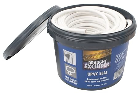 Stormguard UPVC Replacement Door and Window Gasket Rubber Seal (White) 25 Metres Double Glazing Seal