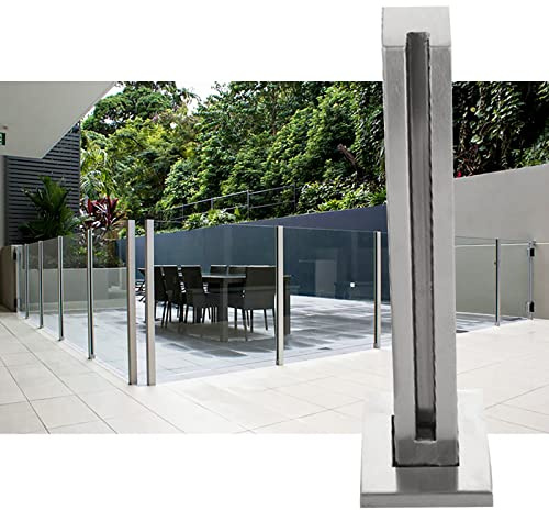 ZAQYCM Ringhiera Vetro Pannelli di Vetro per Recinzione Esterna per Patio, Cortile, Scale, Giardino E Terrazza, Ringhiera di Sicurezza in Vetro Autoportante con Accessori