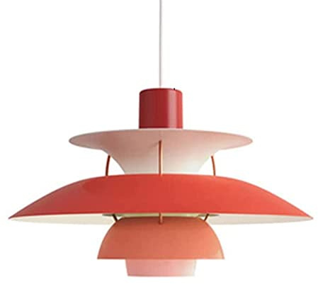Esstisch Nordic Pendelleuchte, Industrielle Aluminium Wohnzimmerlampe Pendellampe, E27, Moderne klassisch Esstischlampe Hängelampe für Loft Cafe Bar Wohnzimmer Schlafzimmer, Höhenverstellbar (D,40CM)