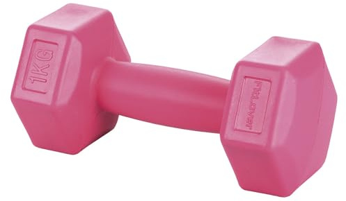 Este Hantel 5 kg FitLover, Polyethylen, Hex, Light Gray
