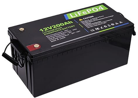 SSCYHT 12.8V LiFePO4 Battery 200Ah 3000+ Deep Cycle Backup Battery 12 Volts Lithium Batteries for Trolling Motor/Golf Cart/RV/Solar Replacement Battery