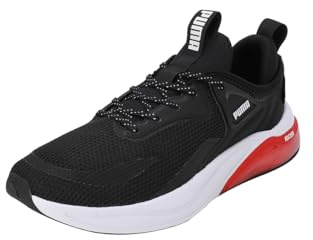 Puma Unisex Adults Cell Thrill Road Running Shoe, Puma Black-for all Time Red, 40 EU
