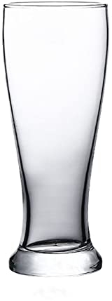 UNbit Verres à bière Verres à bière classiques Verres à bière Chopes à bière en verre Ensemble de 2 solides et robustes Idéal for les fêtes Tasses réutilisables Tasses à bière artisanales faciles à ne