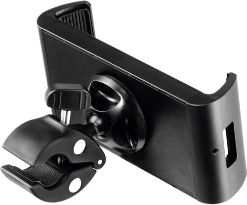 Durable Tablet Klemmhalterung Tough CLAMP XL, 7-13 Zoll, schwarz, 894601 | Halterung fuer Tablets mit Huelle bis 23 mm, fuer Regale und Stangen, 360 Grad Kugelgelenk, Industrie