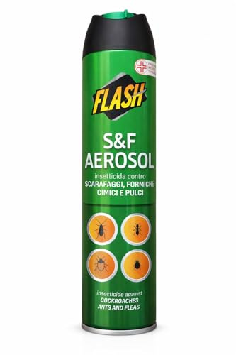 Insetticida Spray 250 ml Aerosol Potente per Casa e Ambienti Interni – Contro Scarafaggi, Formiche, Cimici dei Letti e Pulci – Azione Rapida su Insetti Striscianti – Protezione Immediata per Cucina