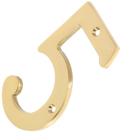iplusmile Brass Door Number Plaques Vintage Signage for Hotels and Apartments Elegant House Number Identification for Mailboxes and Street Use