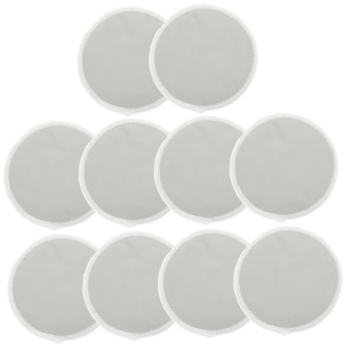 SHERCHPRY 10pezzi Coppette Assorbilatte Riutilizzabili Per Allattamento Lavabili e Traspiranti Realizzate in Materiale e Confortevole Pratiche e Resistenti Per Prevenire Efficacemente