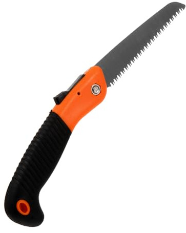 VANZACK Serrucho de Poda de Madera Seca Hojas Duras de Acero, Plegable y Portátil para Trabajos Civiles y Profesionales en Árboles