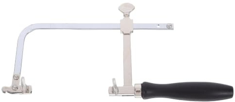 TOYANDONA Manual en Forma Ajustable para Carpintería y Metalurgia con Marco de Hierro y Mango Ergonómico para Corte de Precisión
