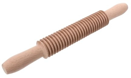 SMASOLO Mattarello per Pasta con Texture Spirale da Cucina per Spaghetti Attrezzo Resistente per Impasti per Uso e Ristoranti