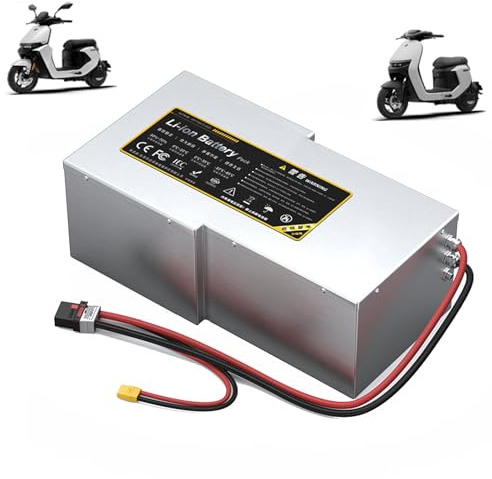 HJGHY 72v 100ah, Batería de 60 V 120 Ah para Motocicleta eléctrica, Paquete de baterías de Litio de 72 V 90 Ah 100 Ah para Scooter y ciclomotor Modificado.