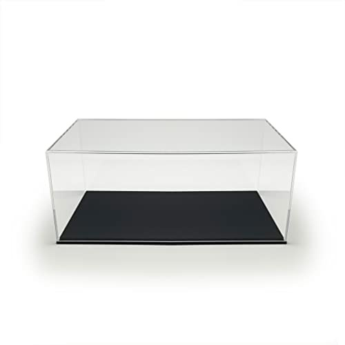 LOBOTEC Acryl Vitrine für Modellautos im Maßstab 1:12, glänzender hochwertiger Schaukasten Handarbeit aus Acrylglas, Plexiglas Box Aufbewahrung für Sammlerstücke, Miniaturmodelle glänzende Bodenplatte