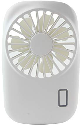 Mini ventilateur portable, puissant et personnel, 2 vitesses réglables, rechargeable par USB, pour enfants, filles, femmes, hommes, maison, bureau, extérieur, voyage (blanc)