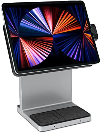 Kensington StudioDock iPad Pro Stand - Verstellbare Tablet-Halterung für iPad Pro 11 und iPad Air 2020+ - Magnetische Befestigung - Schnelles Aufladen von iPhone und AirPod, K34031WW