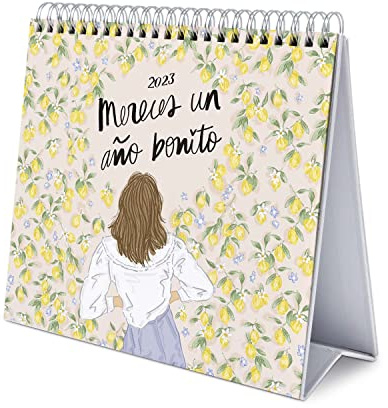 Grupo Erik Tischkalender 2023 - Ana Marin Kalender 2023 Tischkalender - Tischkalender 2023 Quer Format - Tischkalender 2023 zum Aufstellen - FSC zertifiziert - Offizielle Lizenz