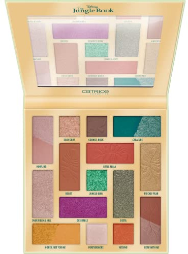 Catrice Disney The Jungle Book Eyeshadow Palette, Lidschatten, Nr. 020, Mehrfarbig, 15 Farben, natürlich, intensiv, vegan, ohne Mikroplastikpartikel, Nanopartikel frei, ölfrei, 1er Pack (28g)