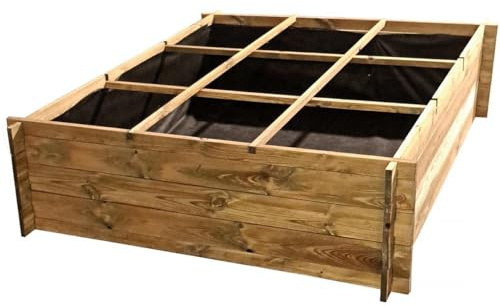 Habitat et Jardin Carré Potager en Bois Nigelle - 140 x 140 x 40 cm