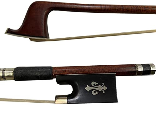 Fiddle Bow 4/4 Size Hybrid VIOLIN BOW Carbon Fiber Core With Pernambuco Skin Stick Ebony Frog Natural Horsehair
