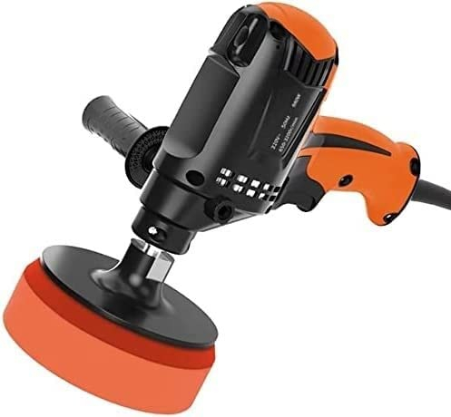 XARONF Vertical car Beauty polishing Machine waxing Glazing Machine with Polishing Pads 6 Variable Speeds Car Polisher Set for Household Floor Repairing with Auxiliary Straight Handle