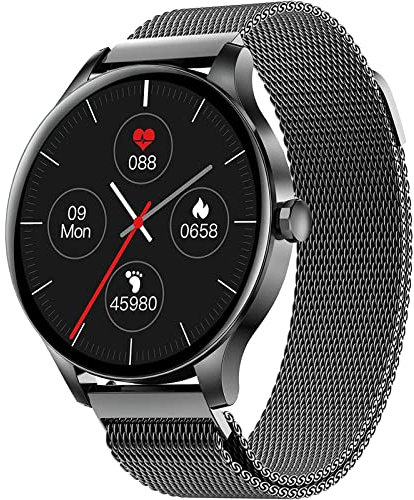 ZUMAHA Nuevo Reloj Inteligente de Pantalla Completa de 1,3 Pulgadas, rastreador de Actividad física Resistente al Agua IP68, Reloj Deportivo con Modo multideportivo Reloj de Pulsera
