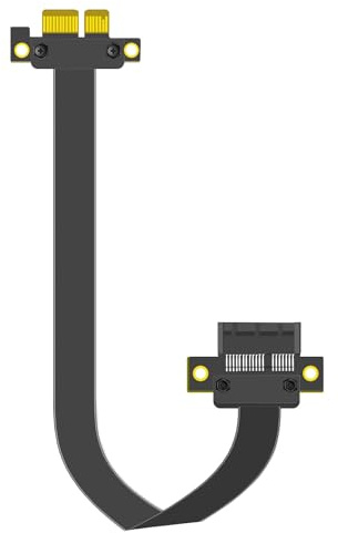 GLOTRENDS 200mm PCIe 3.0 X1 Riser Kabel für M.2, WiFi, Firewire, USB, Soundkarten, etc