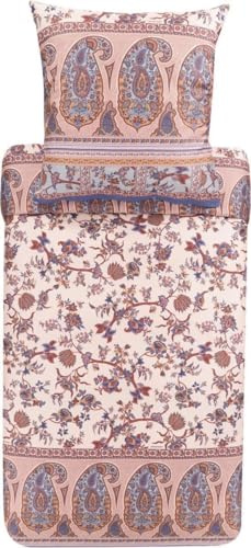 Bassetti Genova Bettwäsche + 1 Kissenhülle aus 100% Baumwollsatin in der Farbe Gelb Y1, Maße: 155x220 + 1 K 80x80 cm - 9321857
