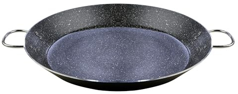 WECOOK! Granite Paellapfanne Induktion, 30 cm, 4 Portionen, Pressaluminium, Umweltfreundlich ohne PFOA, 3 mm Dicke, Geeignet für alle Kochfelder, Glaskeramik, Gas, Spülmaschinenfest