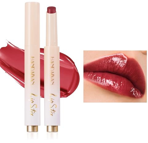 Barra de labios hidratante con brillo, brillo de labios hidratante de gelatina, bálsamo labial impermeable de larga duración, lápiz labial brillante para mujeres #06
